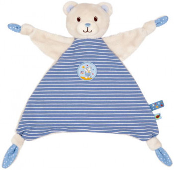 Schnuffeltuch Teddy hellblau