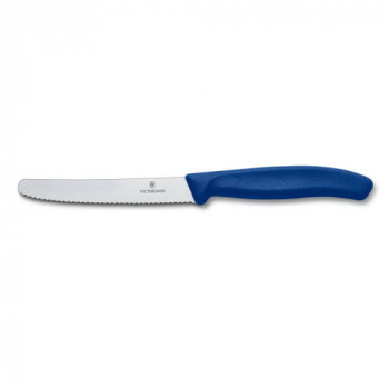 Victorinox Tomatenmesser Wellenschliff 11cm blau