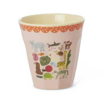 Becher Kinder Wildlife pink